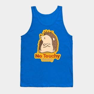 No Touchy, please! Hedgehog - Yellow Tank Top